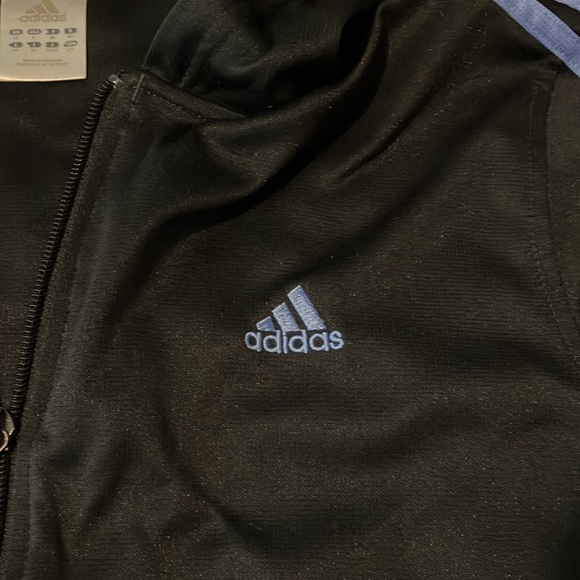 ADIDAS Clima365 Hoodie, Women’s Large, black with 3 light blue stripes. - Picture 7 of 10